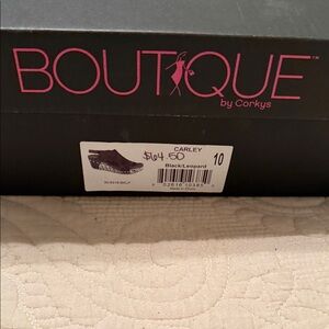 BCBGeneration Black Leopard Wedges